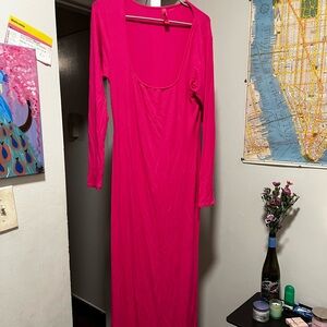hot pink skims dress XL